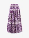 Dolce & Gabbana Women Long Skirt With Maiolica Print