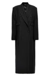 Dolce & Gabbana Long Tuxedo Coat Coats And Trench Coats Black In Black