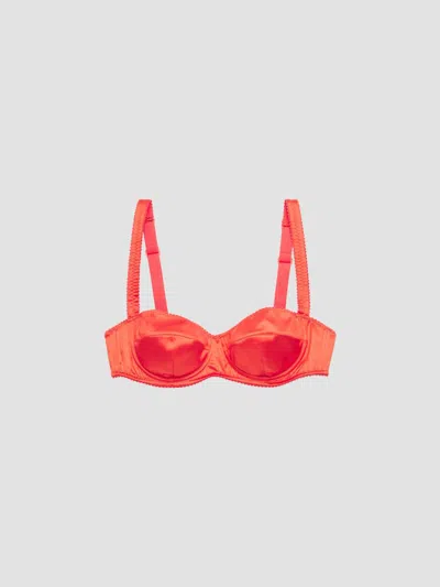 Dolce & Gabbana Women's Maiolica Arancione Semi-pad Bra In Orange