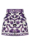 Dolce & Gabbana Multicolor Maiolica Print Bermuda Shorts In Multi