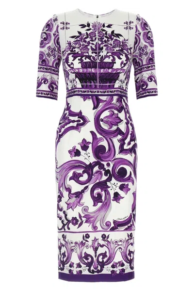 DOLCE & GABBANA DOLCE & GABBANA WOMEN 'MAIOLICA' PRINT DRESS