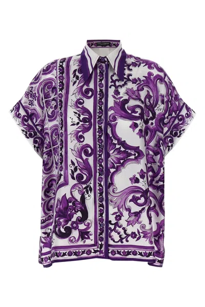 Dolce & Gabbana Women 'maiolica' Print Shirt In Multi