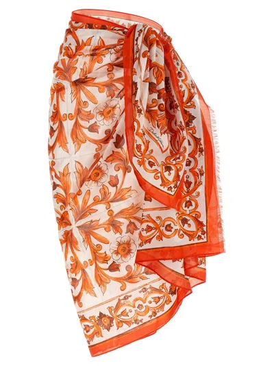 Dolce & Gabbana Women's Maiolica Sarong Skirt In Multi