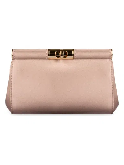 Dolce & Gabbana Women's Marlene Satin Shoulder Bag In Pink