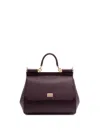 Dolce & Gabbana Small Sicily Tote Bag In Purple