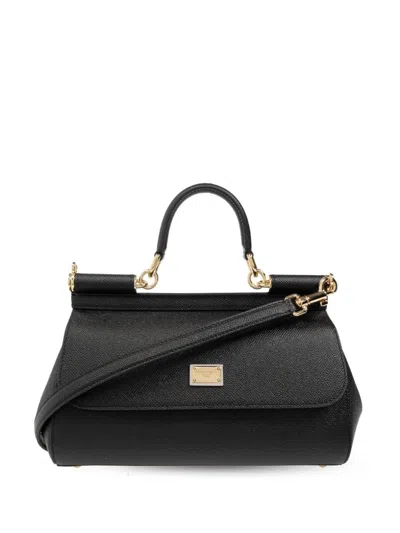 Dolce & Gabbana Women's Medium Sicily Tote Bag In Black