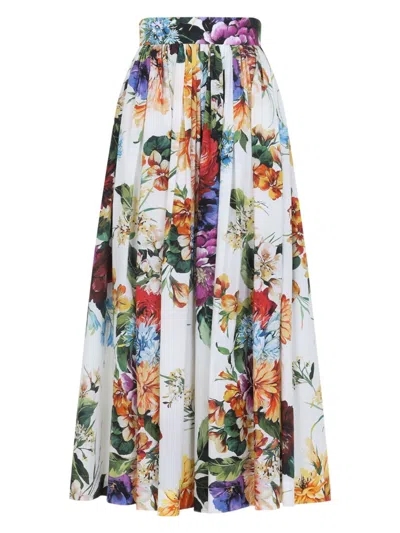 DOLCE & GABBANA WOMEN'S MIDI SKIRT | SIZE IT 40 | F4C6QTHS5TR COLOR HA5PC