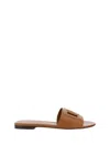 Dolce & Gabbana Woman Sandals Camel Size 5.5 Calfskin