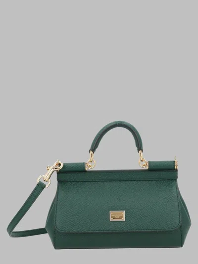 Dolce & Gabbana Women's Mini Leather Bag 13 X 19 X 6 Cm In Green