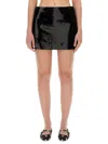 Dolce & Gabbana Glamorous Sequin Mini Skirt In Black