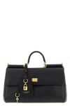 Dolce & Gabbana Black Handbag With Padlock Detail And Adjustable And Removable Shoulder Strap In Black