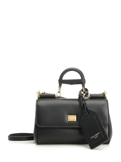 Dolce & Gabbana Women My Sicily Mini Handbag In Black