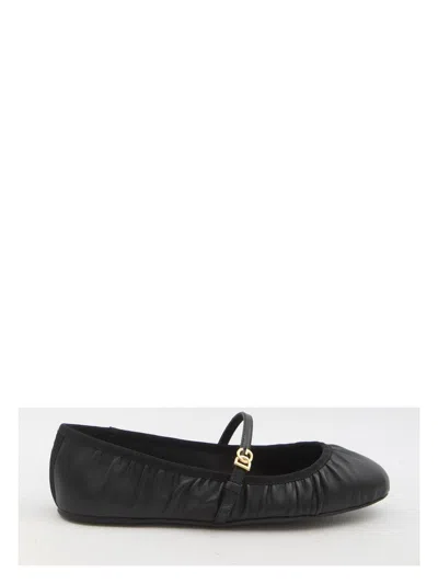 DOLCE & GABBANA WOMEN'S NAPPA BALLERINA