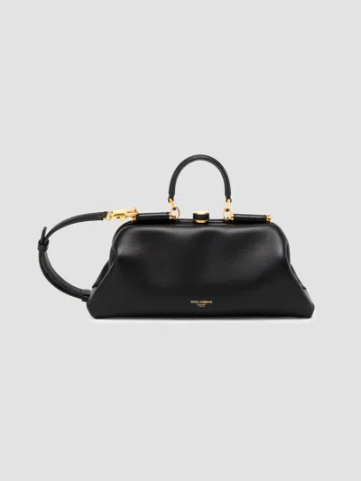 Dolce & Gabbana Women's Nonna Small Leather Satchel In Nero
