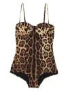 Dolce & Gabbana Women Animalier One-piece Swimsuit In Animalier