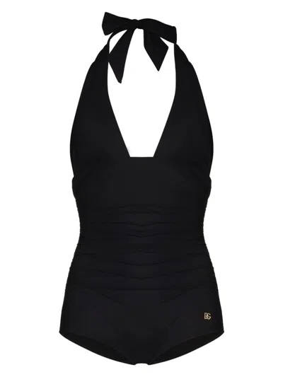 DOLCE & GABBANA WOMEN'S ONE PIECE SWIMSUIT WITH LOGO