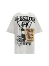Dolce & Gabbana Women White Crew Neck T-shirt With Maxi Print On The Front In Cotton Woman In White