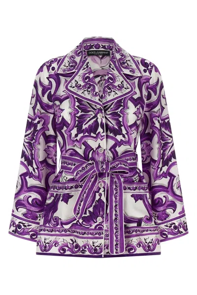 Dolce & Gabbana Women Pajama Shirt In Purple