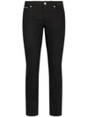 Dolce & Gabbana Low-rise Cotton-blend Skinny Jeans In S9001