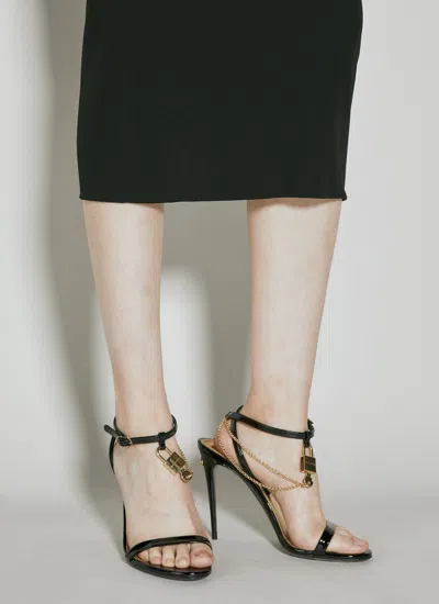 Dolce & Gabbana Women Patent Leather Heeled Sandals In Black