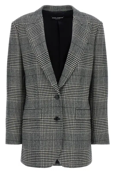 DOLCE & GABBANA DOLCE & GABBANA WOMEN 'PIED DE POULE' BLAZER