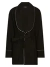 Dolce & Gabbana Piped Belted Shawl Jacket