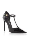 Dolce & Gabbana Dg Patent Leather Pumps In Black