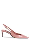 Dolce & Gabbana 70 Patent Leather Slingback Pumps In Pink