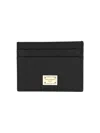 Dolce & Gabbana Women  Cardholder With Logo Plaque In Black