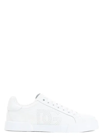 DOLCE & GABBANA WOMEN'S PORTOFINO LEATHER SNEAKERS