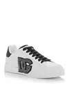 Dolce & Gabbana Portofino Rhinestone-embellished Logo Sneakers In Multi