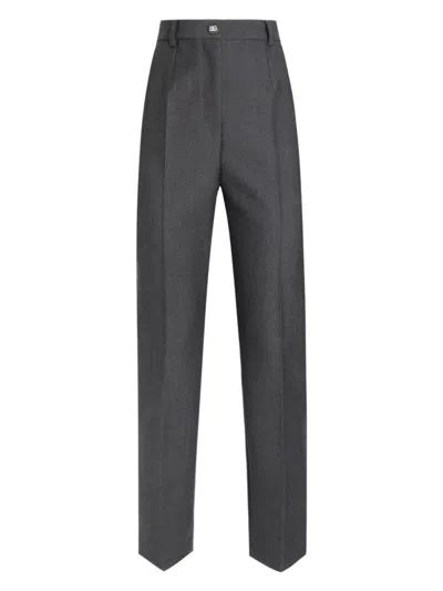 DOLCE & GABBANA WOMEN'S PRESSED CREASE STRAIGHT LEG TROUSERS