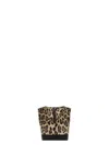 Dolce & Gabbana Animal Patterned Silk Crop Top With Logoed Elastic Waistband