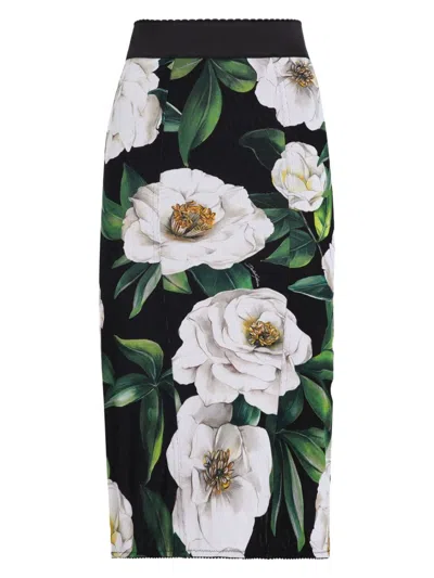 Dolce & Gabbana Women's Printed Midi Skirt