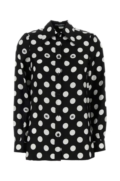 Dolce & Gabbana Women Printed Silk Shirt In Multi