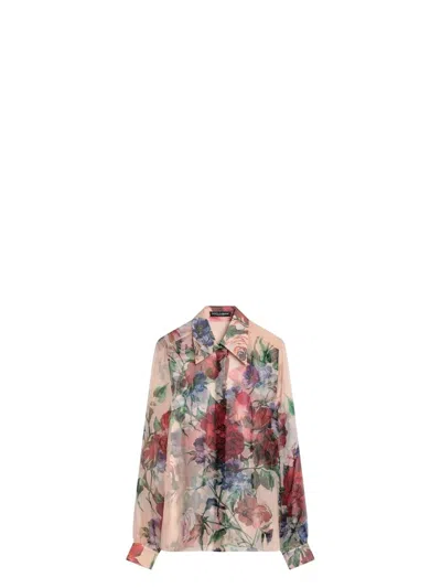 DOLCE & GABBANA WOMEN'S PRINTED SILK SHIRT | SIZE IT 42 | F5R64TIS1Y7 COLOR H25PR