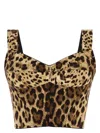 Dolce & Gabbana Printed Stretch Silk Blend Bodice