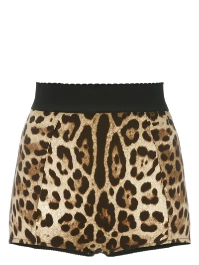 Dolce & Gabbana Women's Printed Stretch Silk Shorts