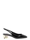 Dolce & Gabbana Black Décolleté With Dg Logo On The Heel