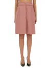 Dolce & Gabbana "rachel" Tweed Midi Skirt In Pink