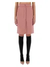 Dolce & Gabbana "rachel" Tweed Midi Skirt In Pink