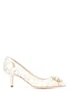 Dolce & Gabbana Canvas And Suede Sneakers In Light Grey