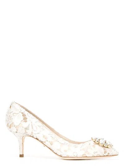 DOLCE & GABBANA WOMEN'S RAINBOW LACE PUMPS