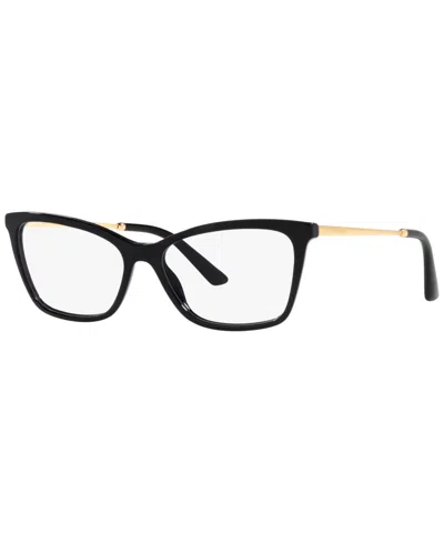 Dolce & Gabbana Women's Rectangle Eyeglasses, Dg334754-o In Black