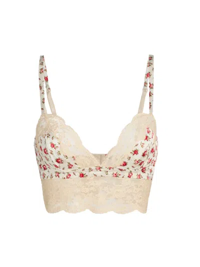 Dolce & Gabbana Women's Regg Floral Lace Silk-cotton Balconette Bra