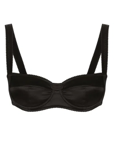 Dolce & Gabbana Women Reggiseno Balconcino Semi Imb In Black