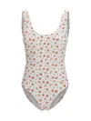 Dolce & Gabbana Women Rose Print One-piece Swimsuit In Multi