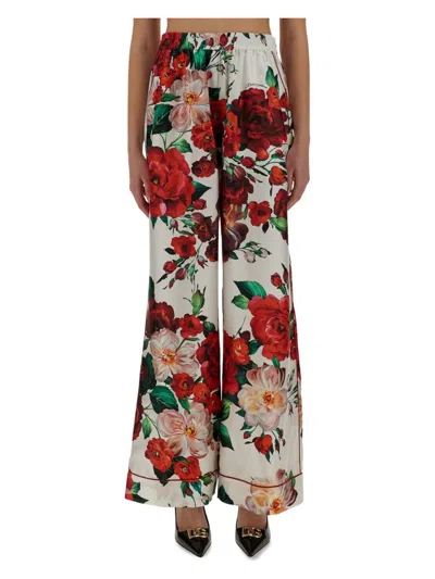 Dolce & Gabbana Women's Rose Print Pajama Pants | Size 44 | Ftampt Color Is1zdha5pd