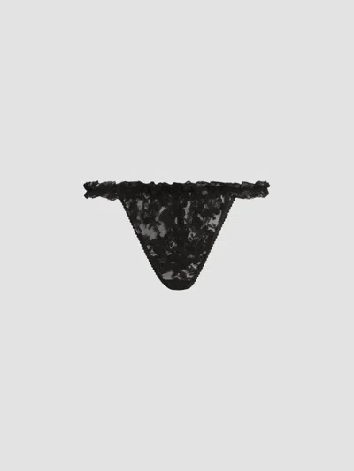 Dolce & Gabbana Women's Ruffled Lace Brief In Black