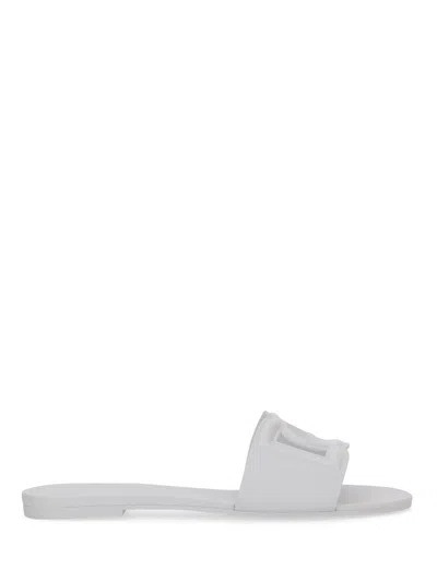 Dolce & Gabbana Women Sandal Slide Beachwear In White
